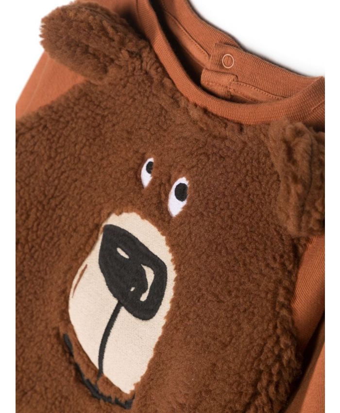 Stella McCartney Kids - bear-print fleece sweatshirt