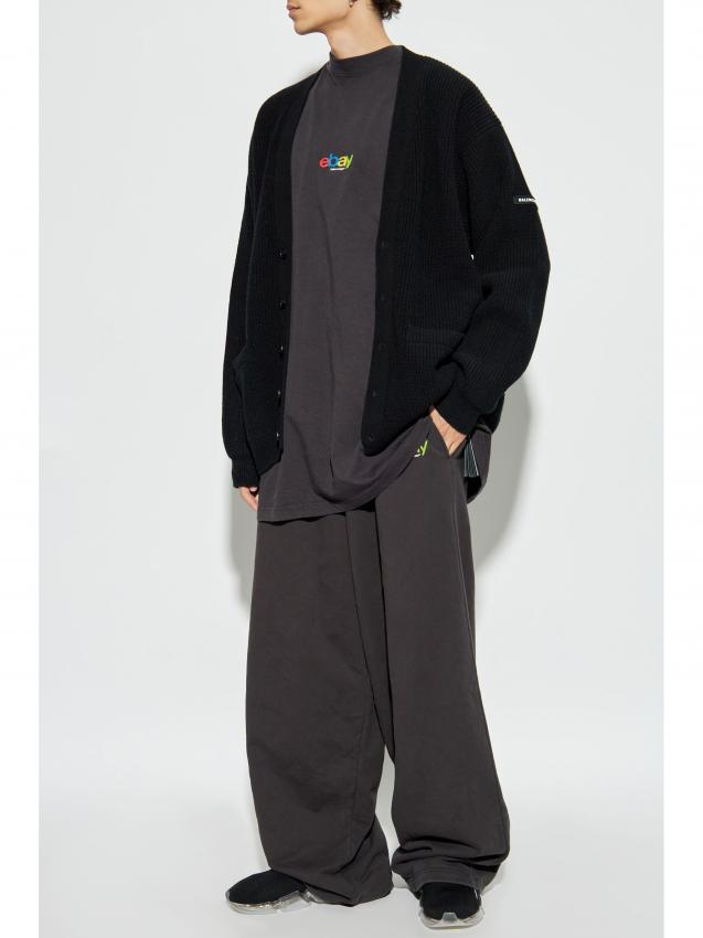 Balenciaga - slogan-embroidered track pants