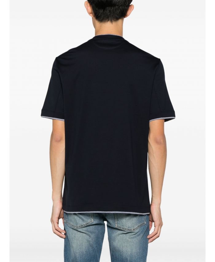 Brunello Cucinelli - layered-effect cotton T-shirt