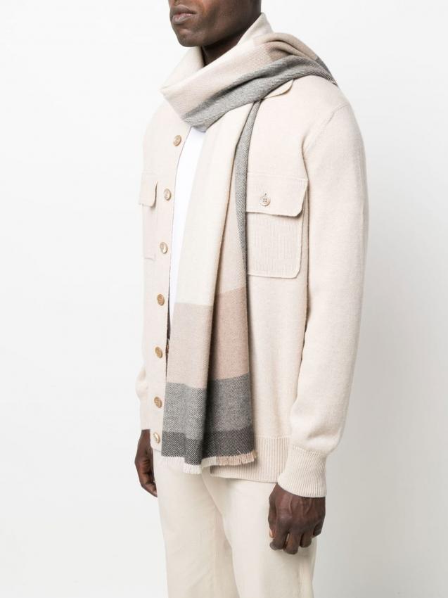 Brunello Cucinelli - striped wool scarf