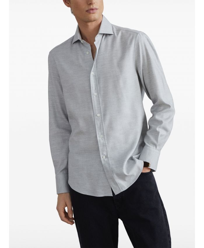 Brunello Cucinelli - plain long-sleeve shirt