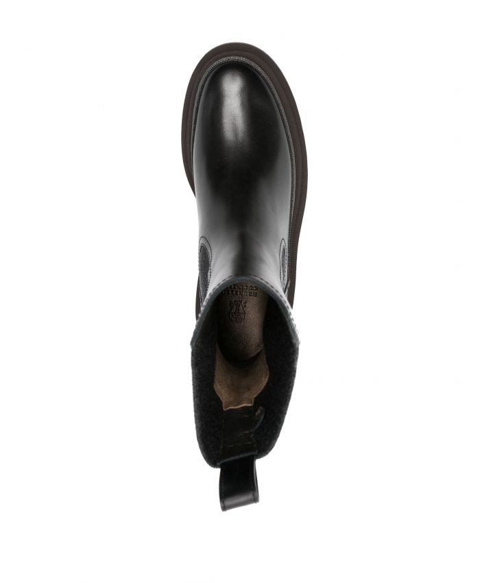 Brunello Cucinelli - Monili-detail leather Chelsea boots