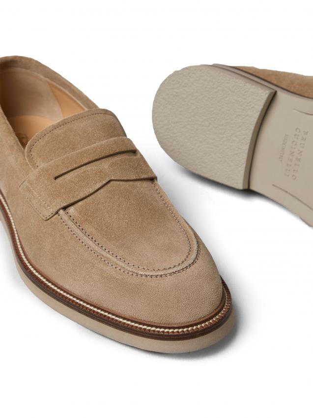 Brunello Cucinelli - penny-slot suede loafers