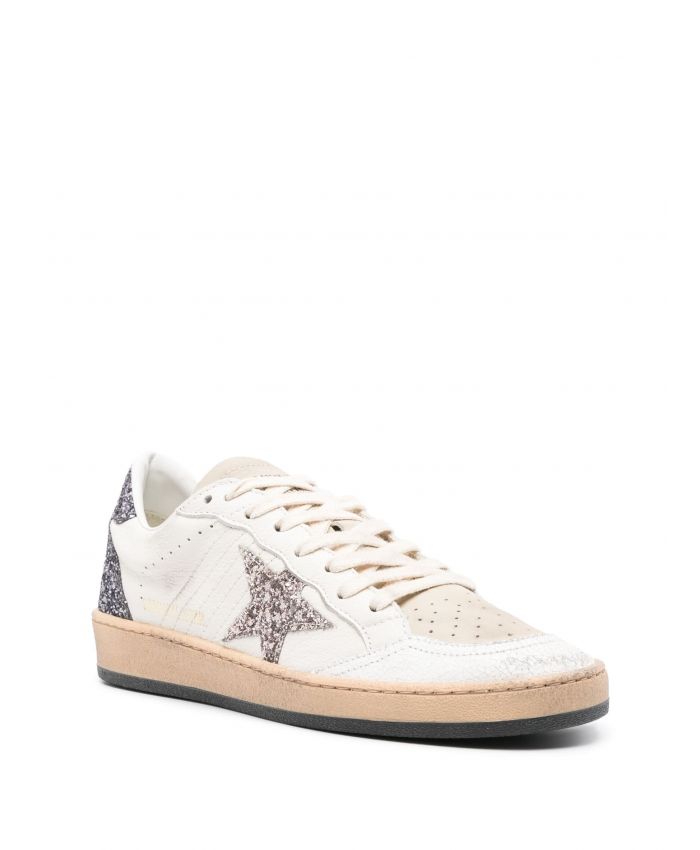 Golden Goose - Ball Star glittered leather sneakers