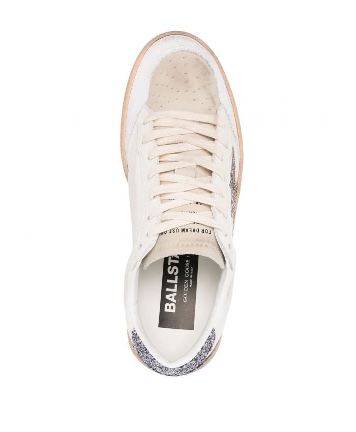 Golden Goose - Ball Star glittered leather sneakers