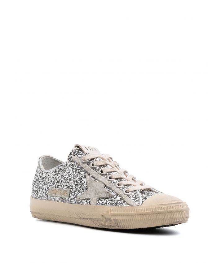 Golden Goose - V-Star glittered sneakers