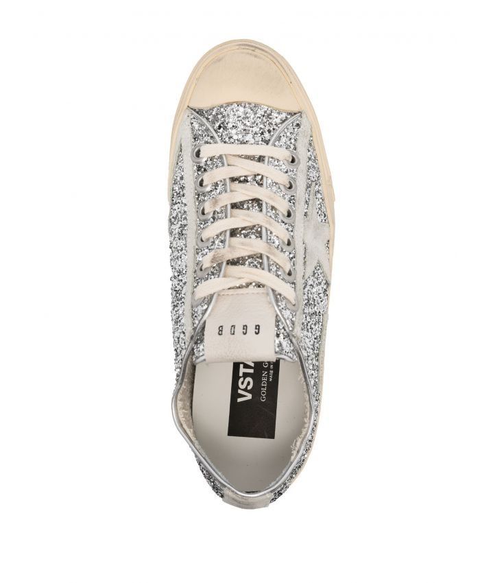 Golden Goose - V-Star glittered sneakers