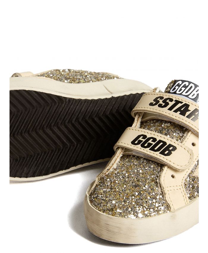 Golden Goose Kids - Old School glitter-design trainers