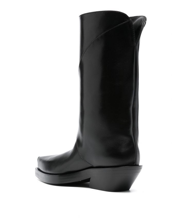 Mugler - logo-lettering boots