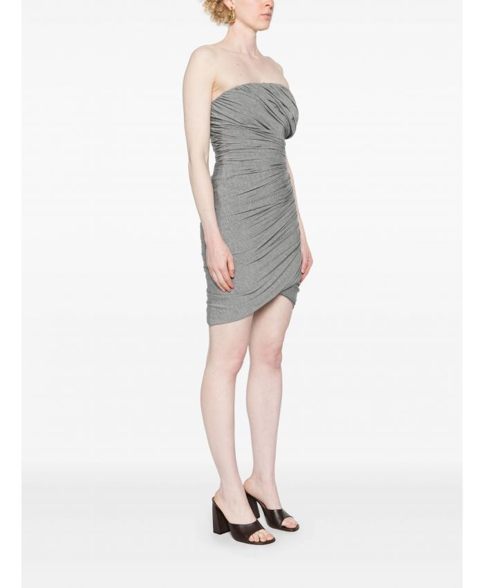 The Attico - ruched jersey minidress