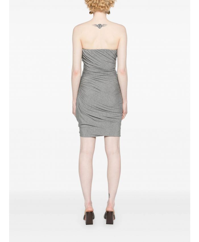 The Attico - ruched jersey minidress