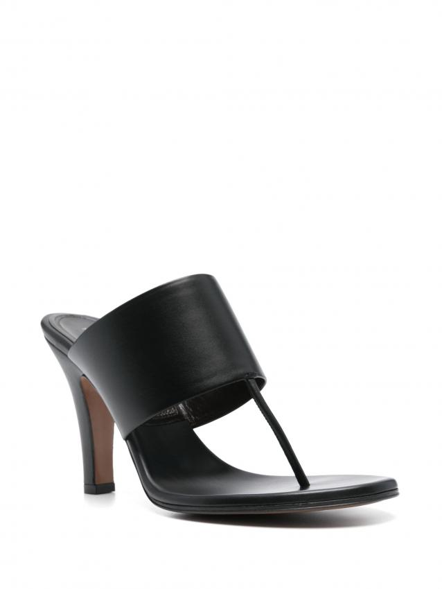 The Row - Signum Heeled Sandal in Leather