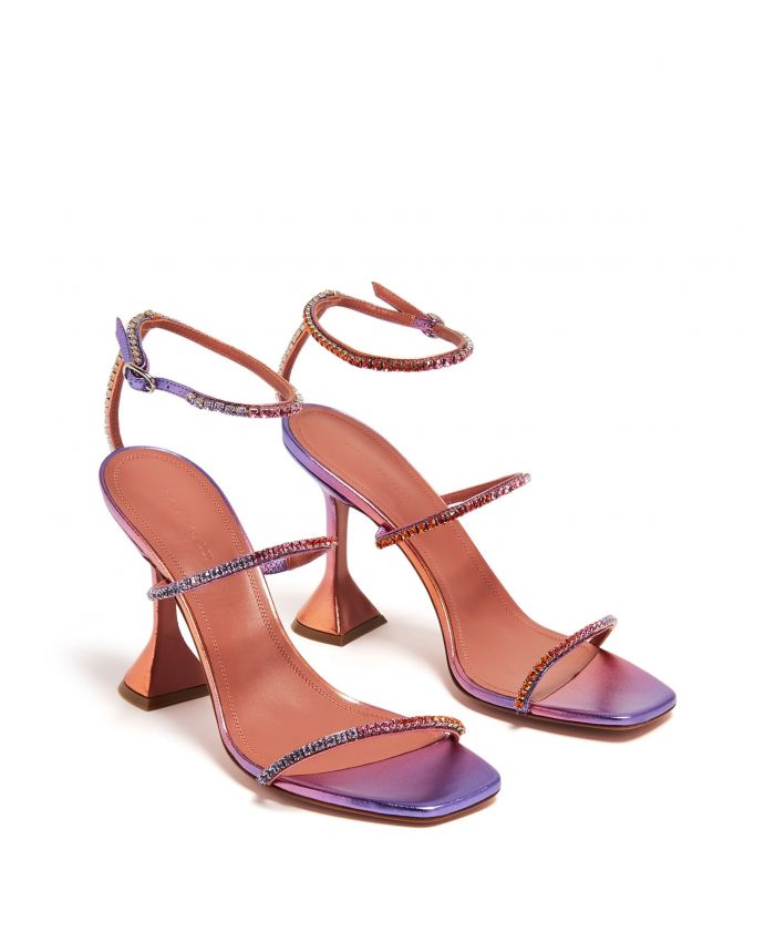 Amina Muaddi - Gilda 95mm crystal-embellished sandals