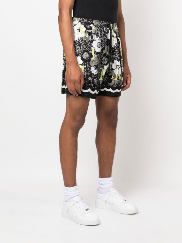 Amiri - floral-print silk deck shorts