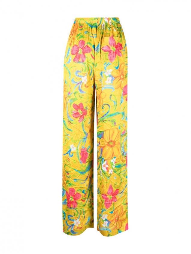 Balenciaga - floral-print straight-leg pyjama trousers