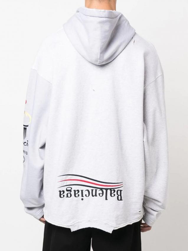 Balenciaga - Upside Down Paris oversized hoodie