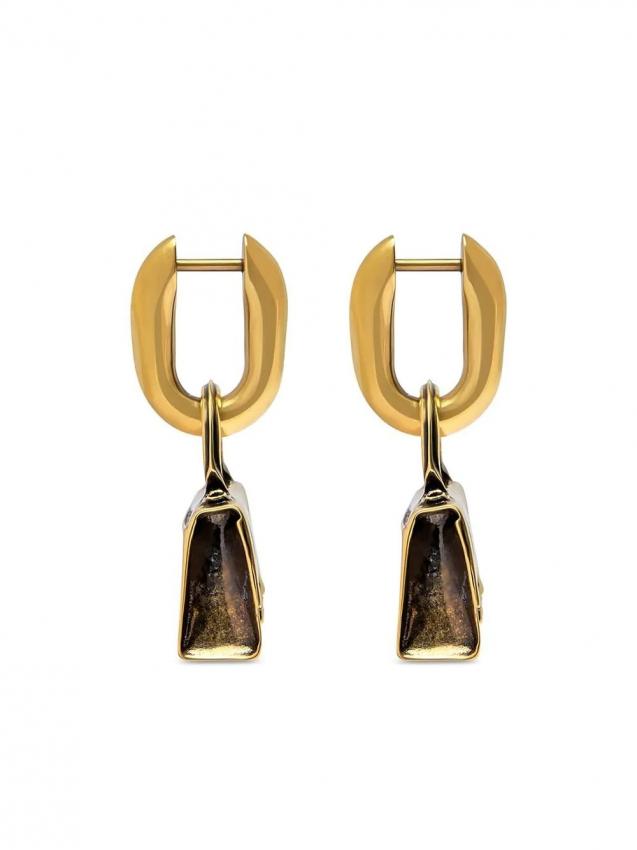 Balenciaga - tote-bag earrings