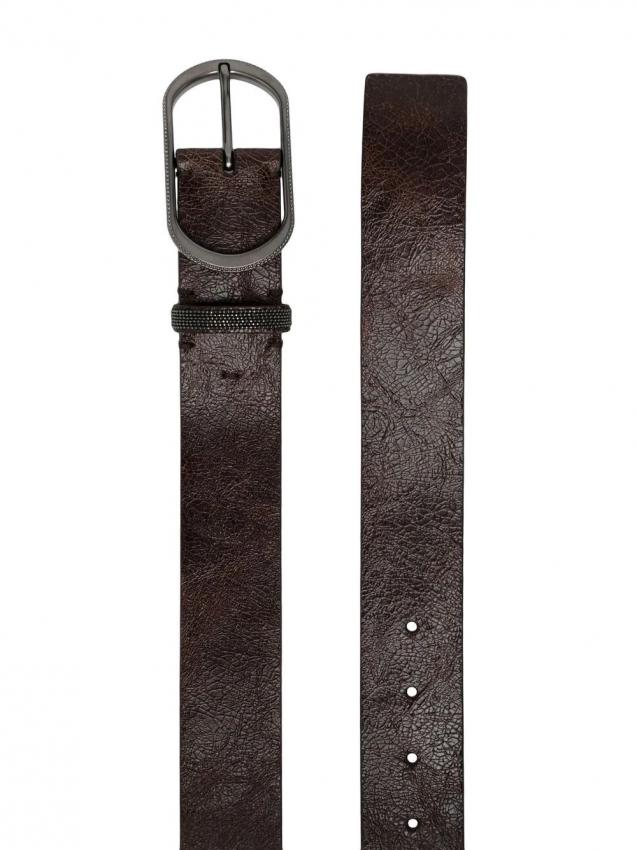 Brunello Cucinelli - buckle-fastening leather belt