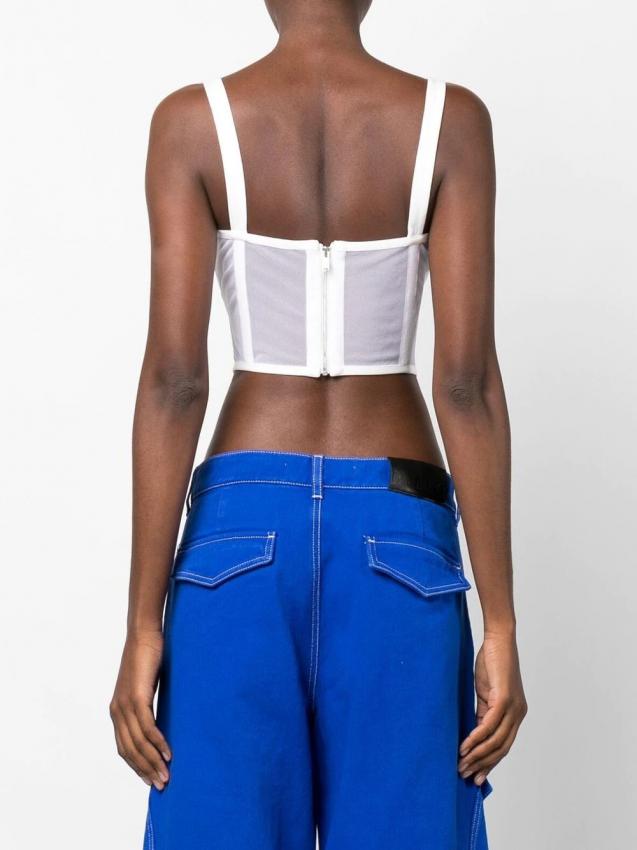 Dion Lee - graphic-print corset top