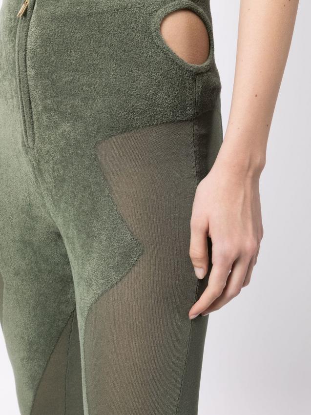 Dion Lee - intarsia-knit slim-cut trousers