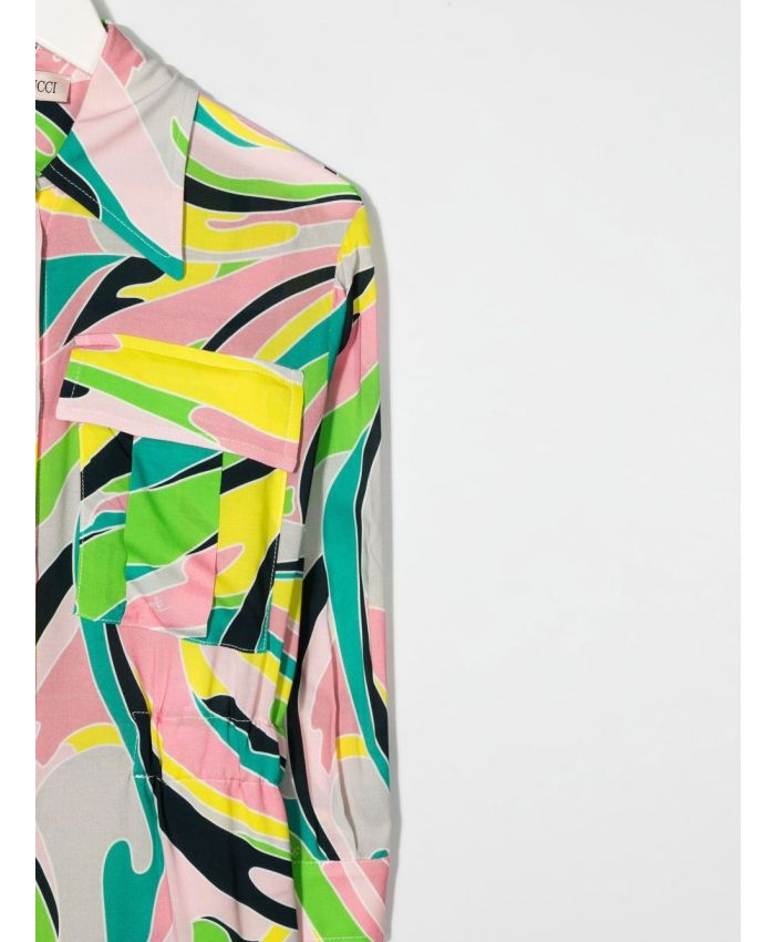 Pucci Kids - graphic-print playsuit