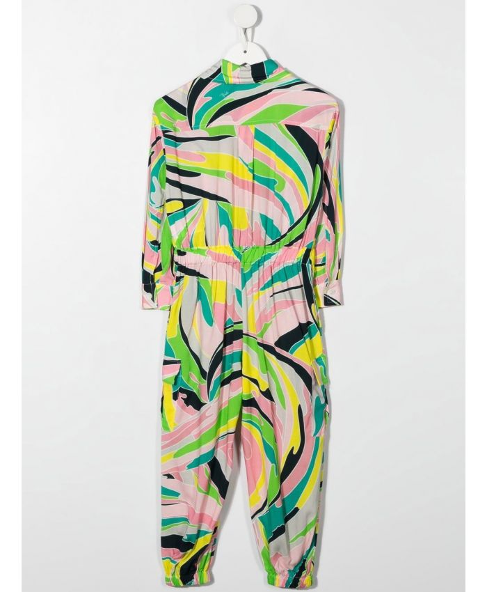 Pucci Kids - graphic-print playsuit
