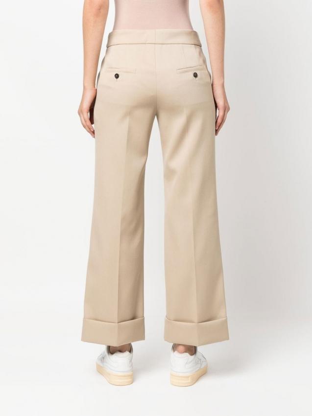 Lanvin - mid-rise cropped wool trousers