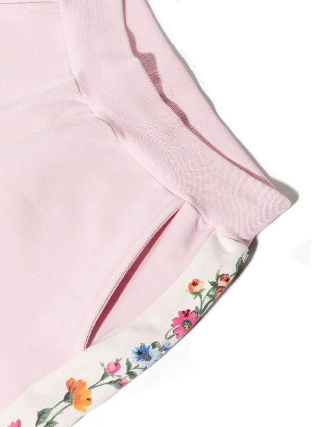 Monnalisa - floral-print cotton track pants
