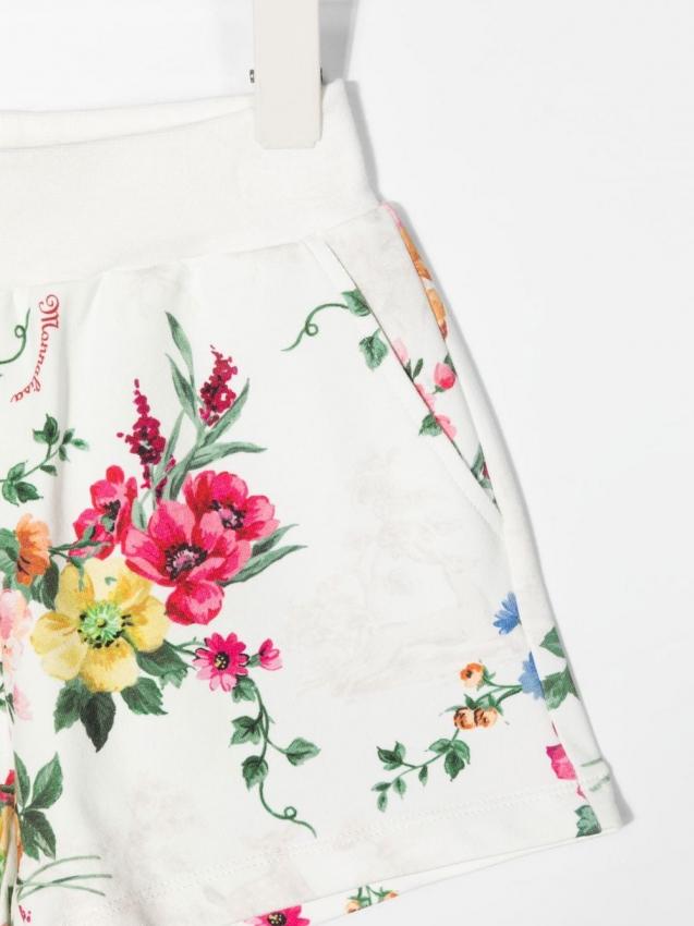 Monnalisa - floral-print shorts white