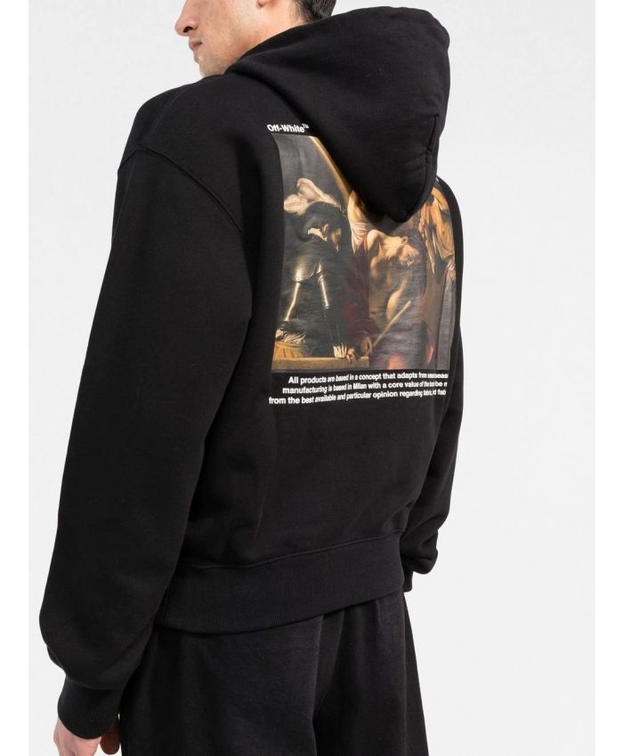 Off-White - Caravaggio Crowning Over-print hoodie