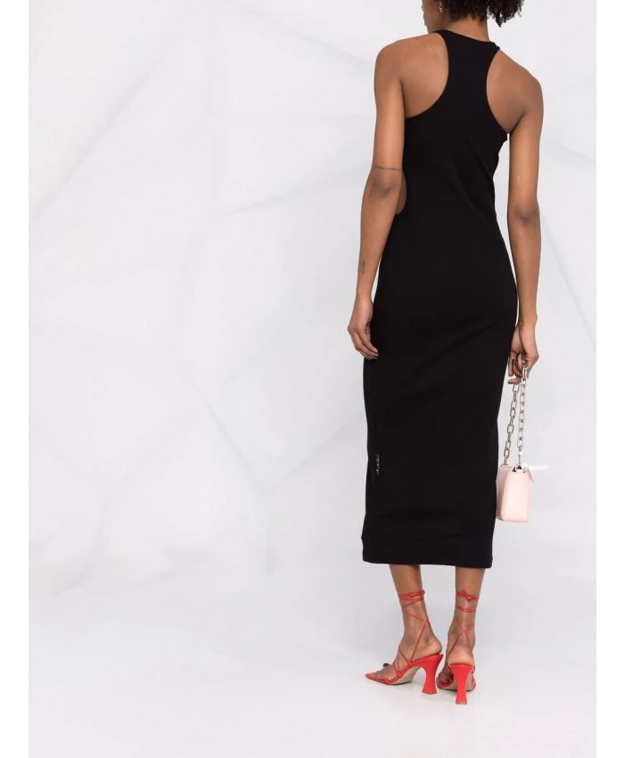 Off-White - cut-out fitted midi dress
