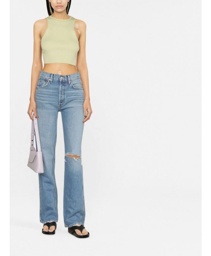 RE/DONE - ripped straight-leg jeans