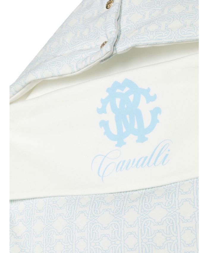 Roberto Cavalli Kids - logo-print hooded blanket