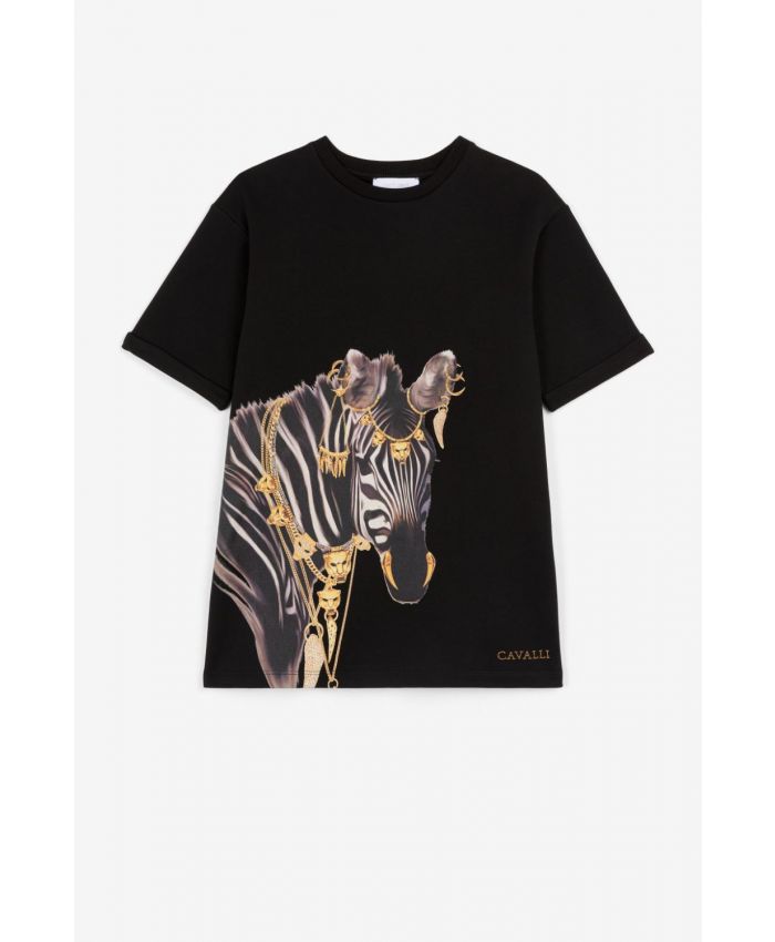 Roberto Cavalli Kids - zebra-print cotton T-shirt