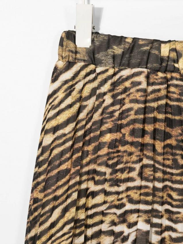 Roberto Cavalli Kids - leopard-print pleated skirt