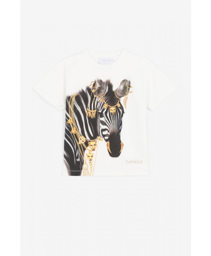 Roberto Cavalli Kids - zebra-print T-Shirt