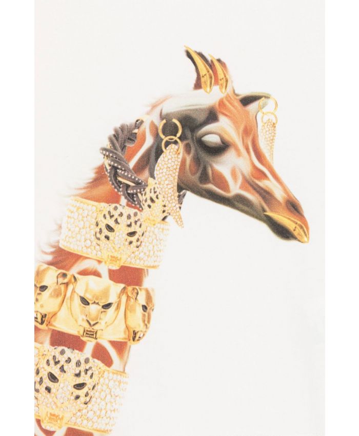 Roberto Cavalli Kids - giraffe graphic-print T-Shirt