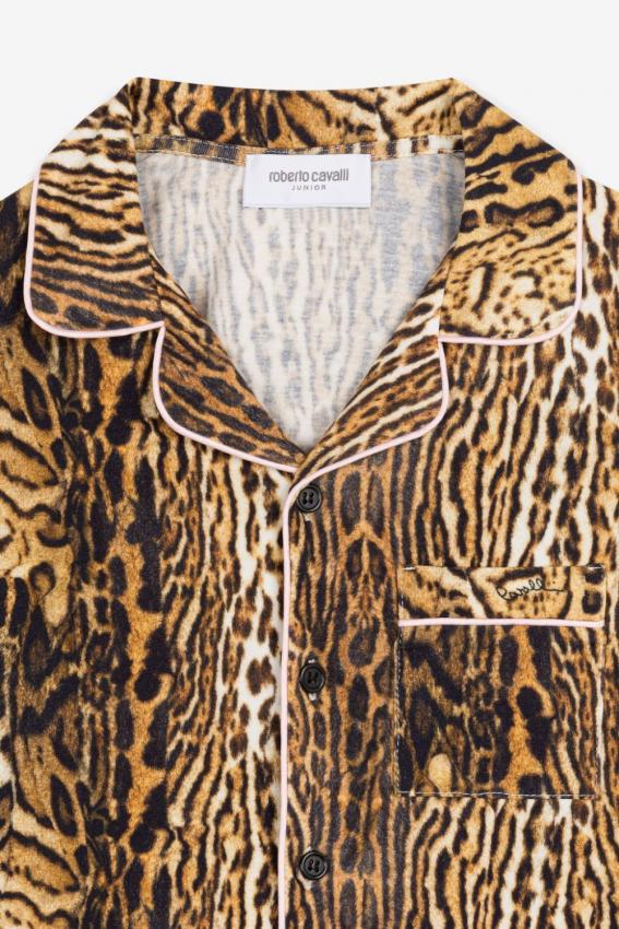 Roberto Cavalli Kids - leopard print pijama set
