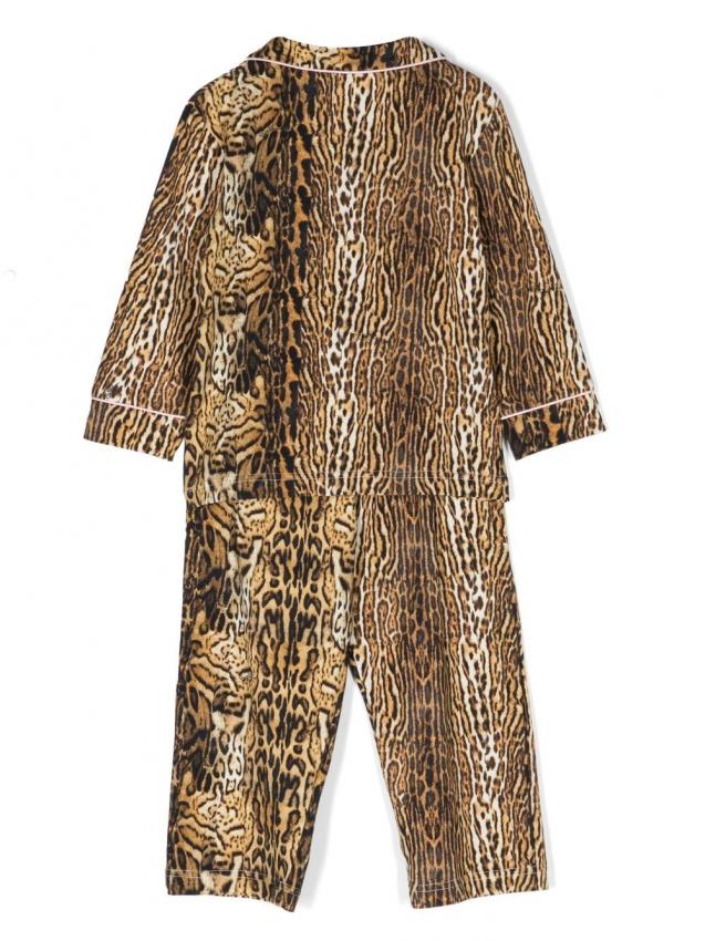 Roberto Cavalli Kids - leopard print pijama set