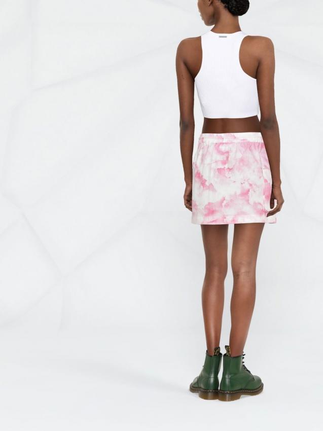 Rotate - Katinka printed mini skirt pink