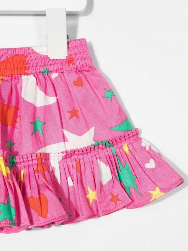 Stella McCartney Kids - graphic-print skirt