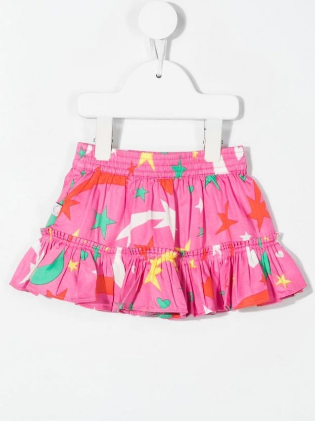 Stella McCartney Kids - graphic-print skirt
