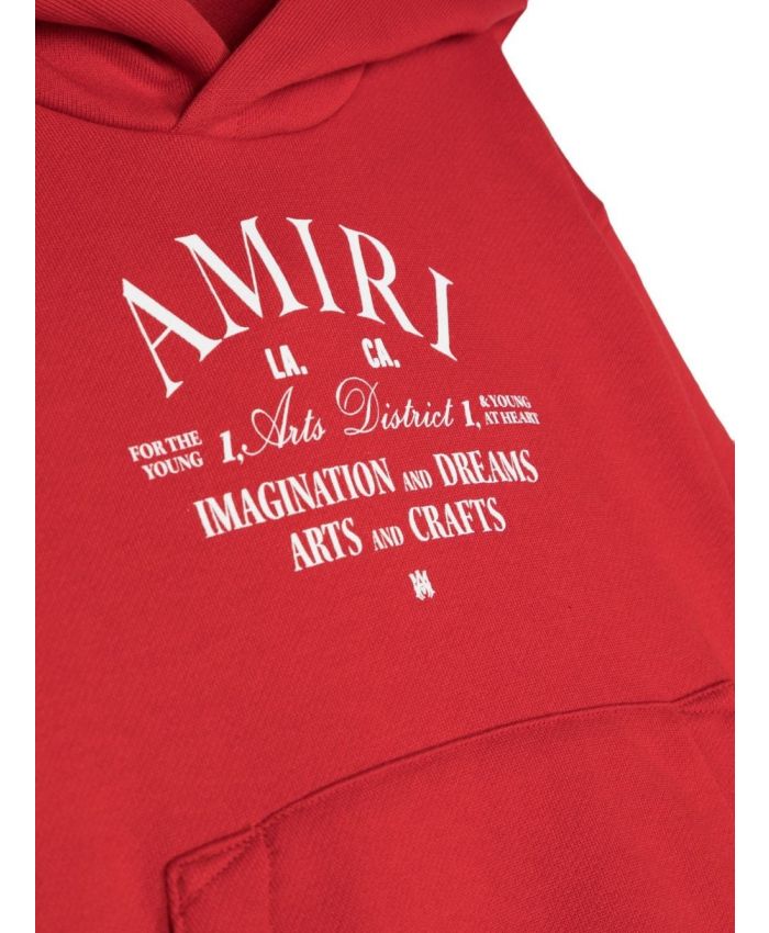 Amiri Kids - Arts District logo-print cotton hoodie