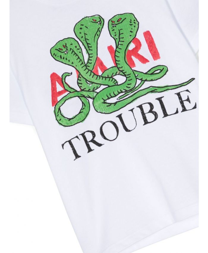 Amiri Kids - Trouble-print cotton T-shirt