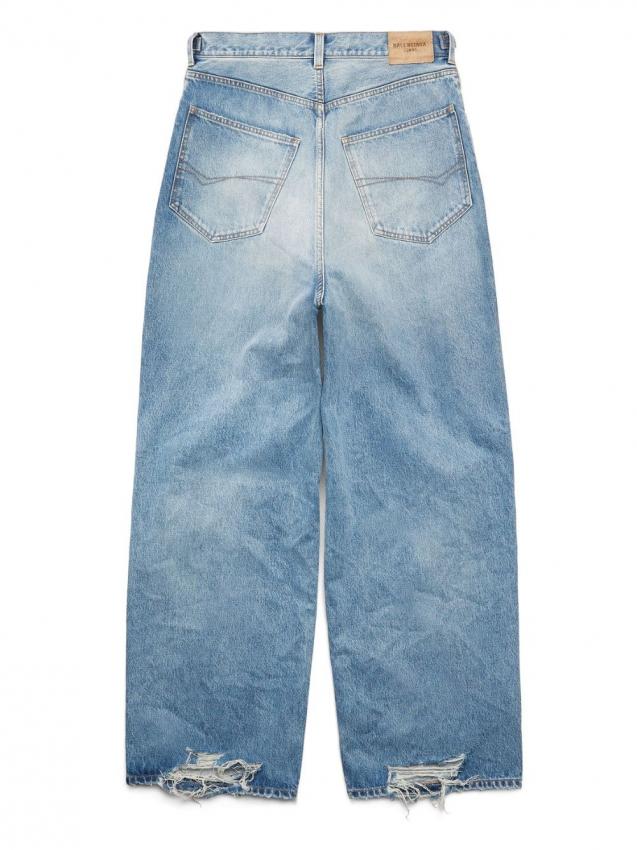 Balenciaga - Destroyed mid-rise straight-leg jeans