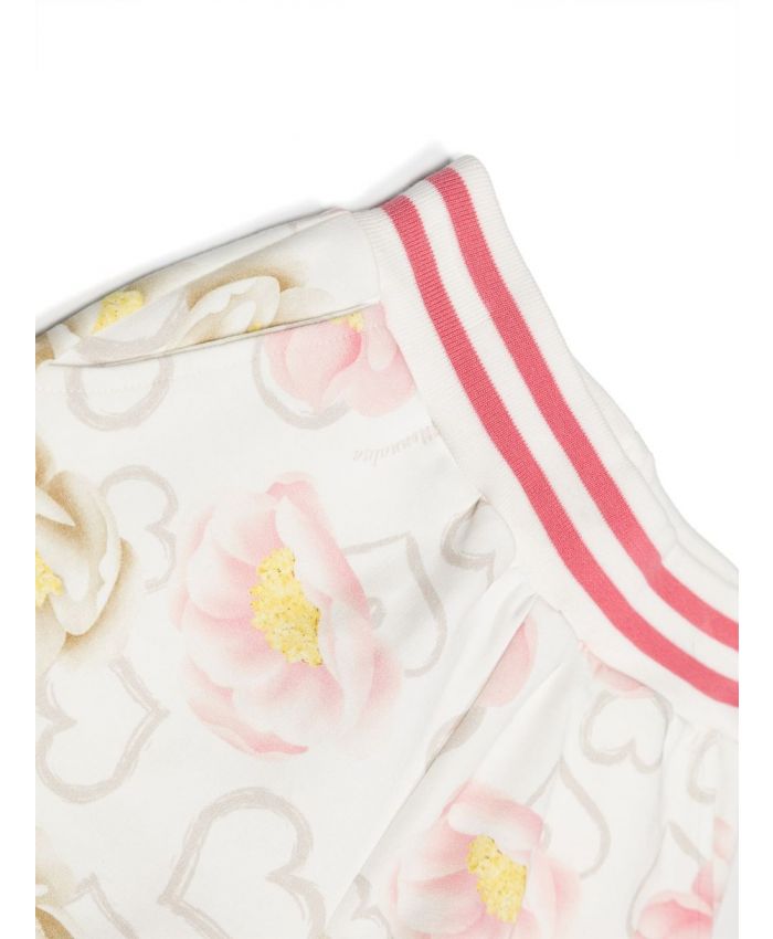 Monnalisa - floral-print elasticated-waistband shorts