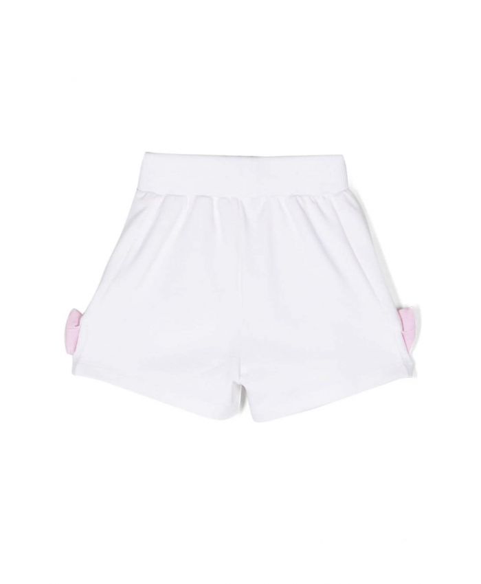Monnalisa - bow-detail cotton shorts