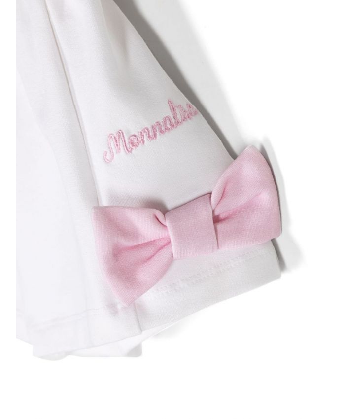 Monnalisa - bow-detail cotton shorts