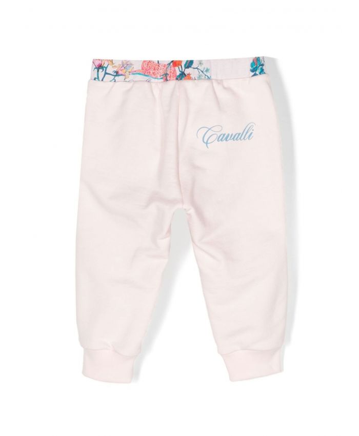 Roberto Cavalli Kids - floral-print track pants