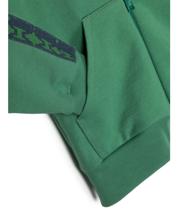 Roberto Cavalli Kids - embroidered-logo zip-up hoodie